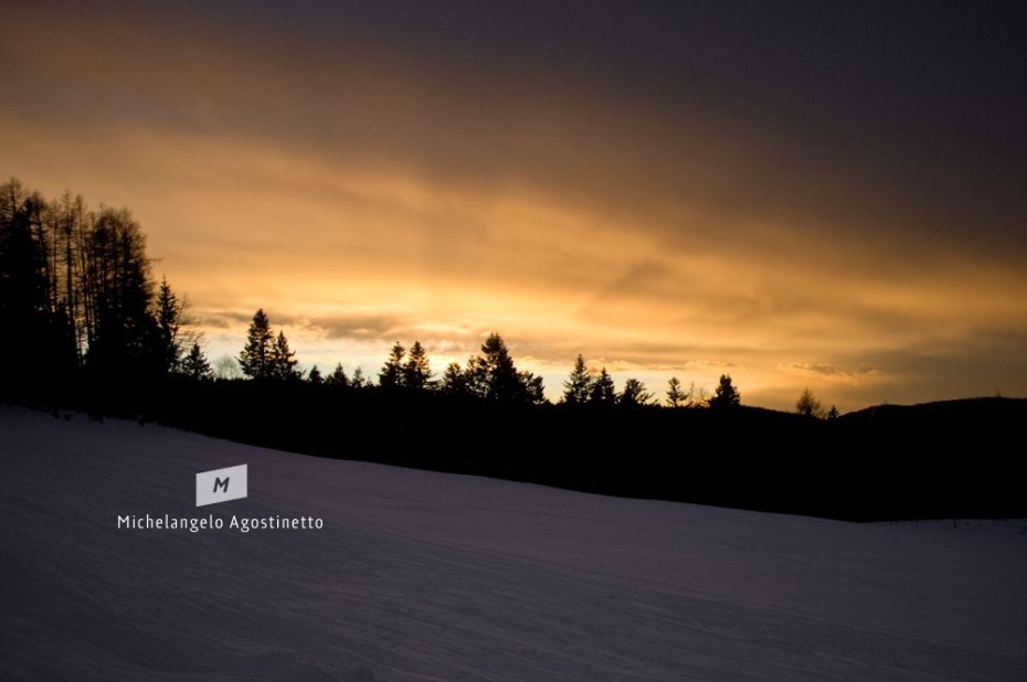 Sky colors in mountain