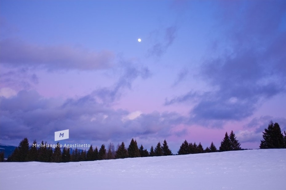 Sky colors in mountain