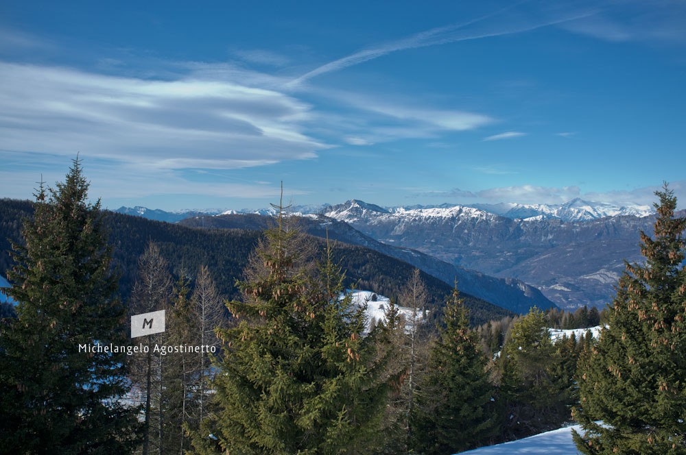 Sky colors in mountain