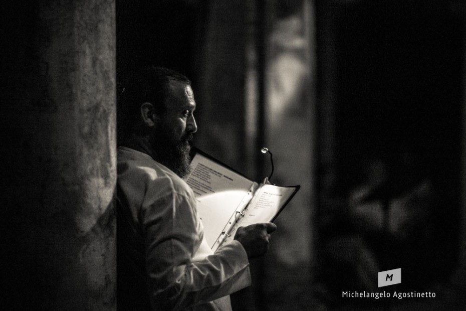 Reading in the ruins of a lazaret